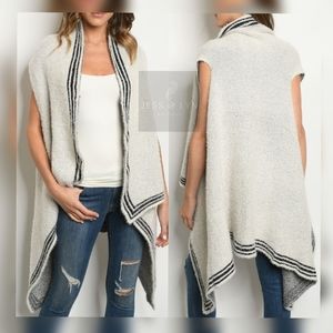 🆕 Open Front Sweater Sleeveless Cardigan